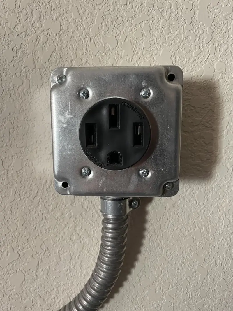 NEMA 14-50 outlet installed for Electrical Panel Upgrade in Plantation