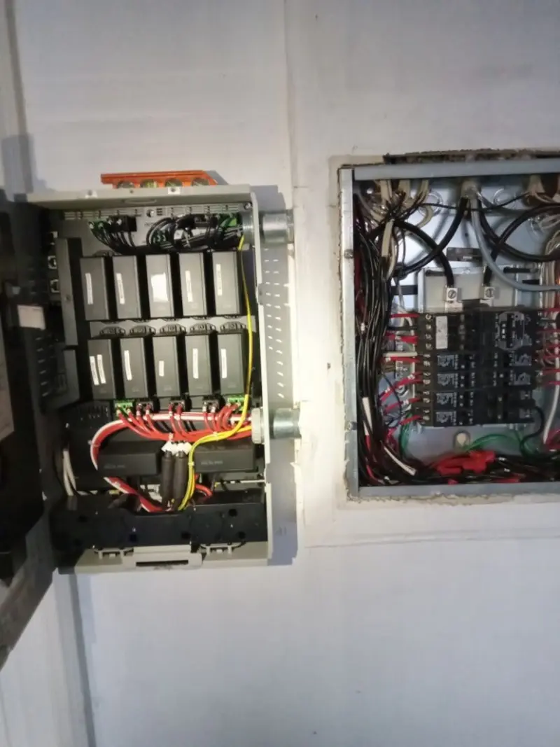 Electrical panel upgrade completed for Security Camera Wiring in Plantation